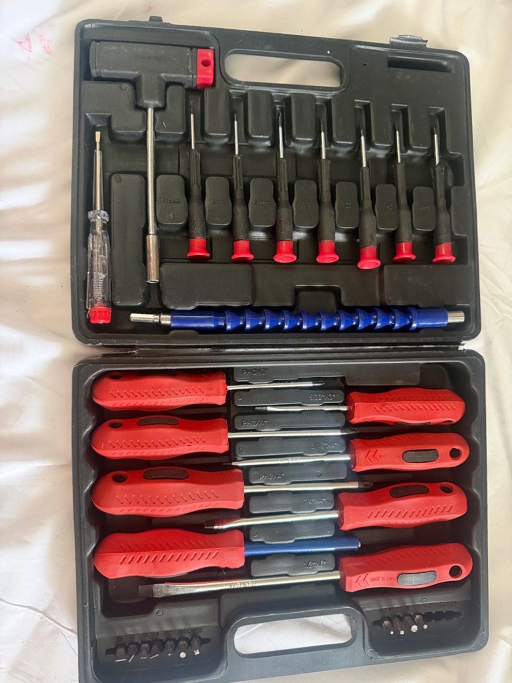 Screwdriver Set with Red Handles